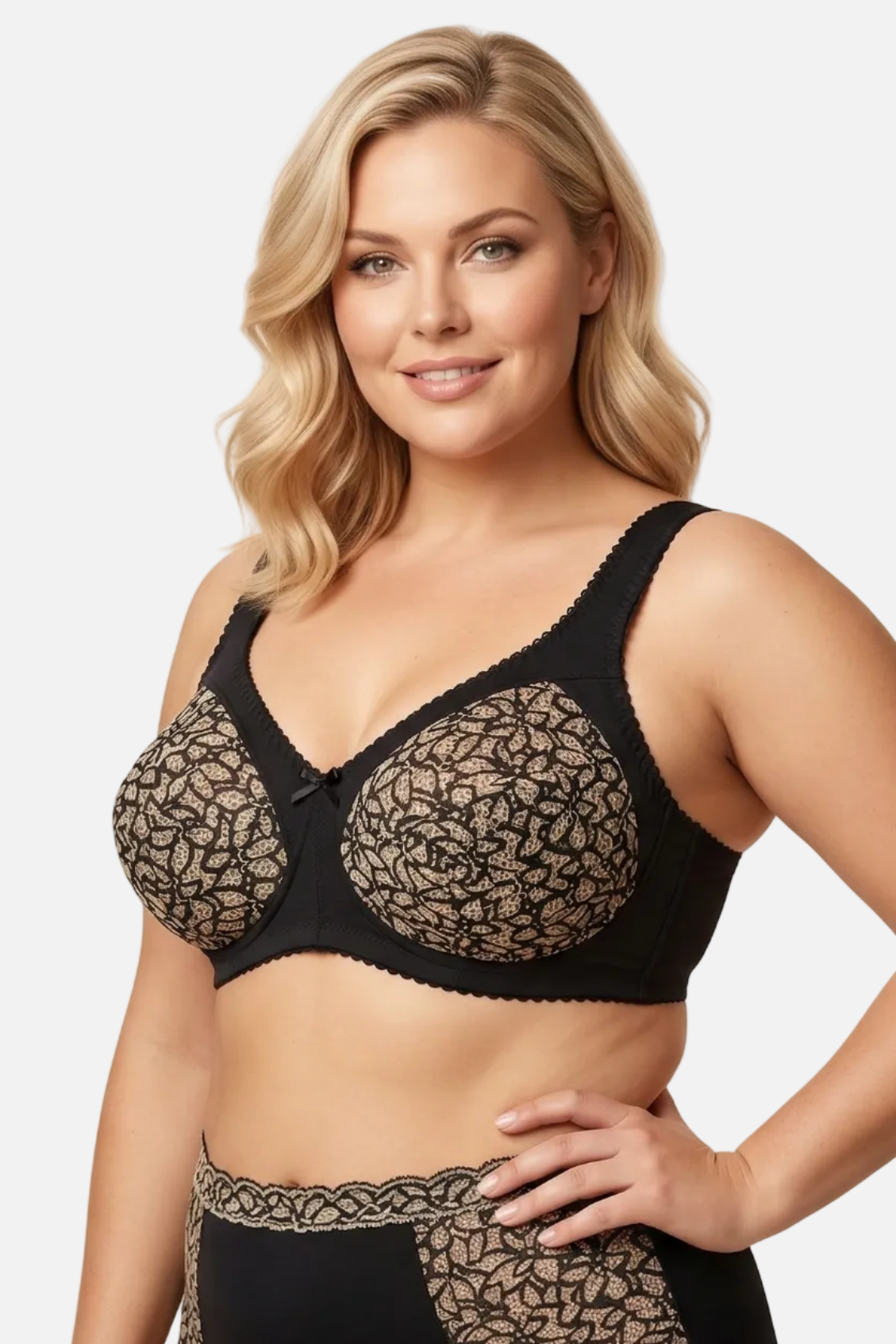 Mila constructive non-wired bra in black