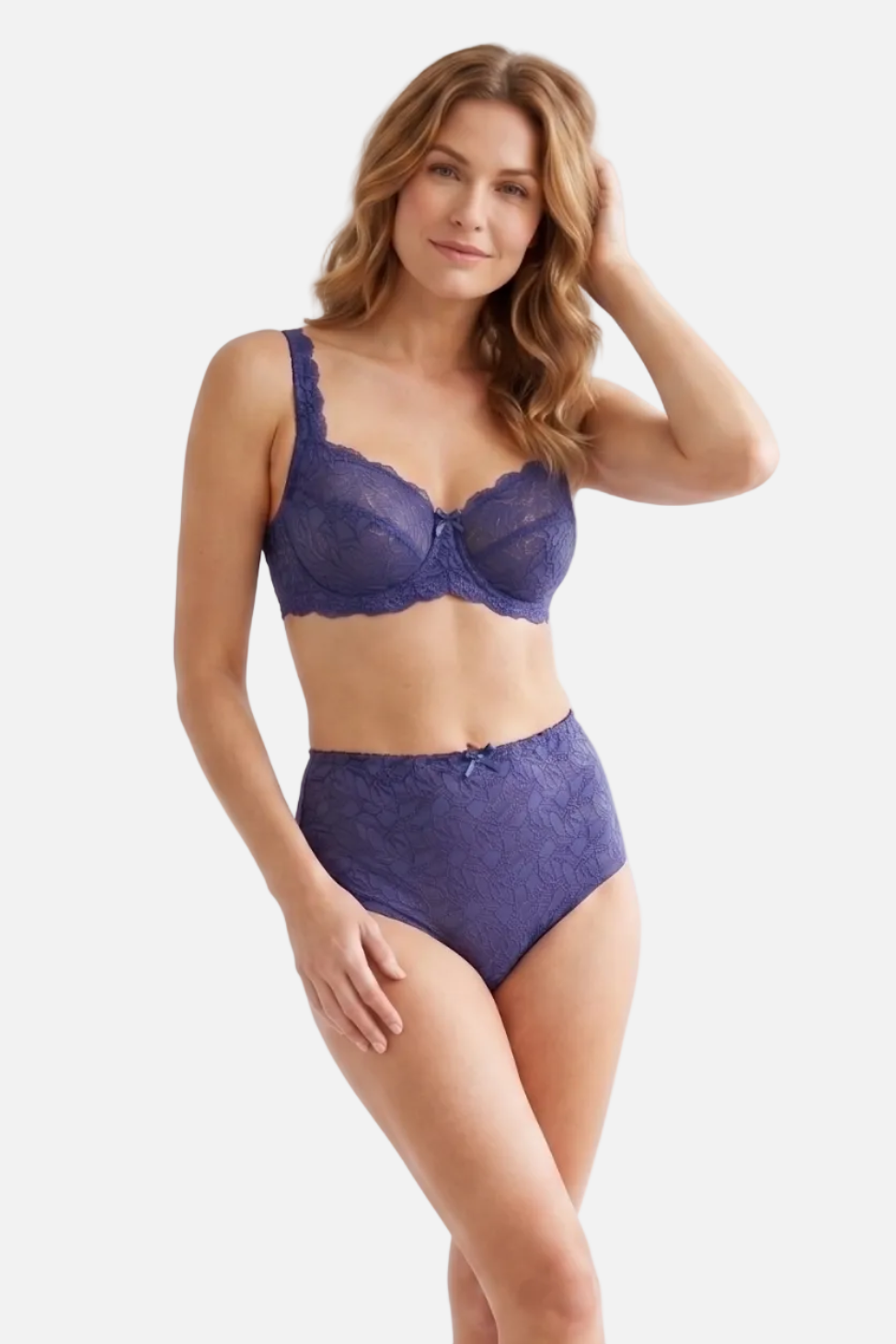 Angela high waist light control panties in navy