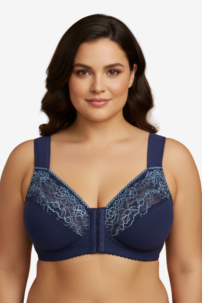 Atila priekyje susegama liemenėlė