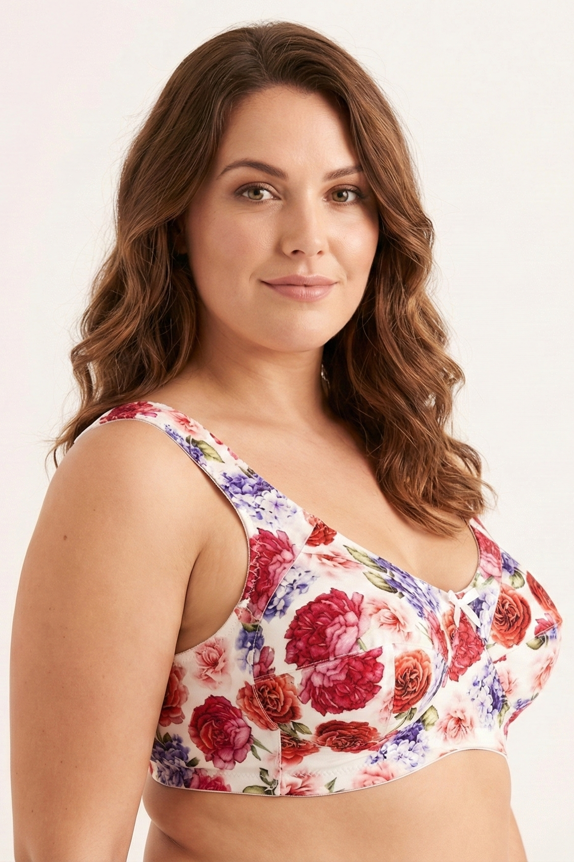 Eveline gėlėta liemenėlė be lankelių B-E