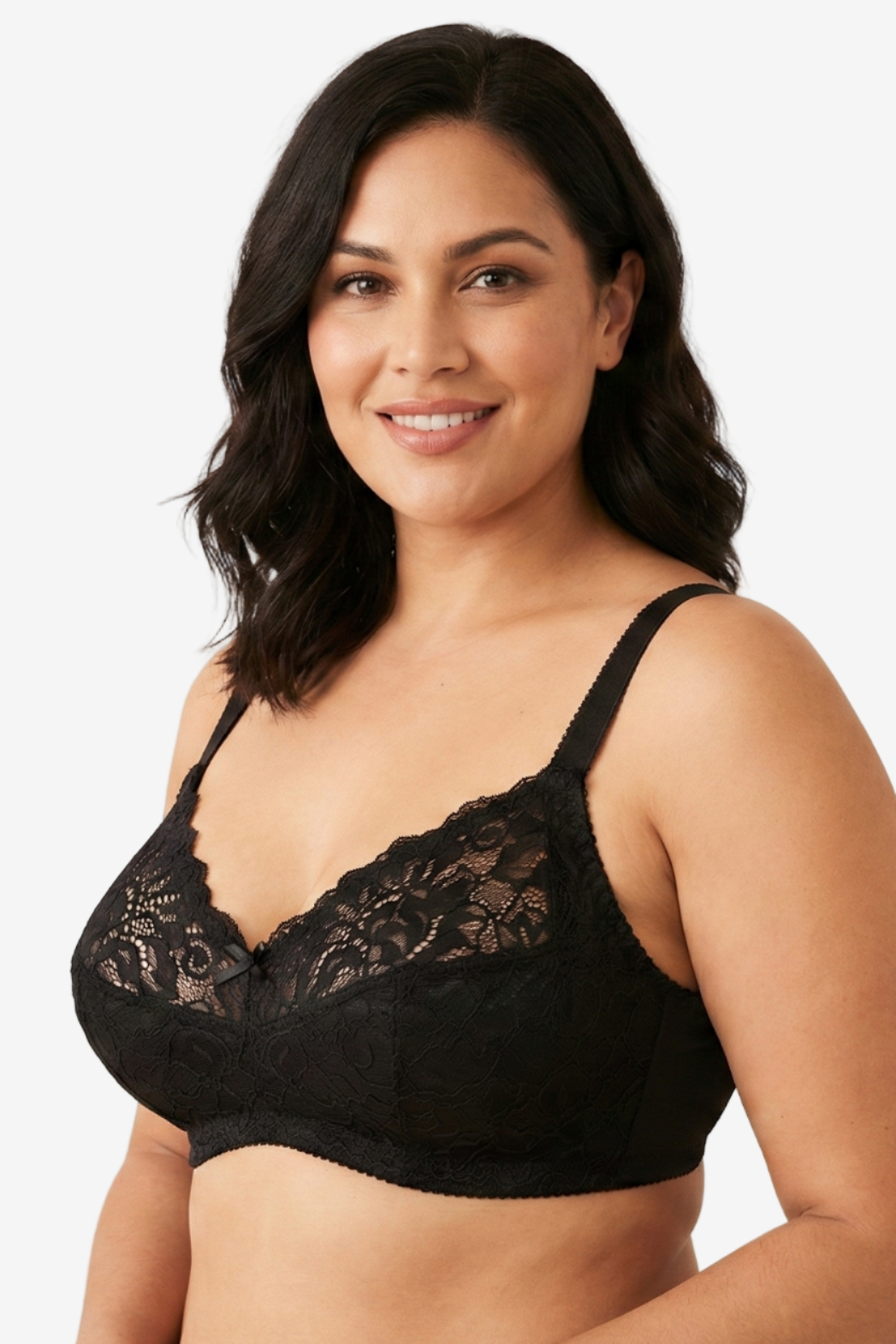 Celia nėriniuota liemenėlė be lankelių