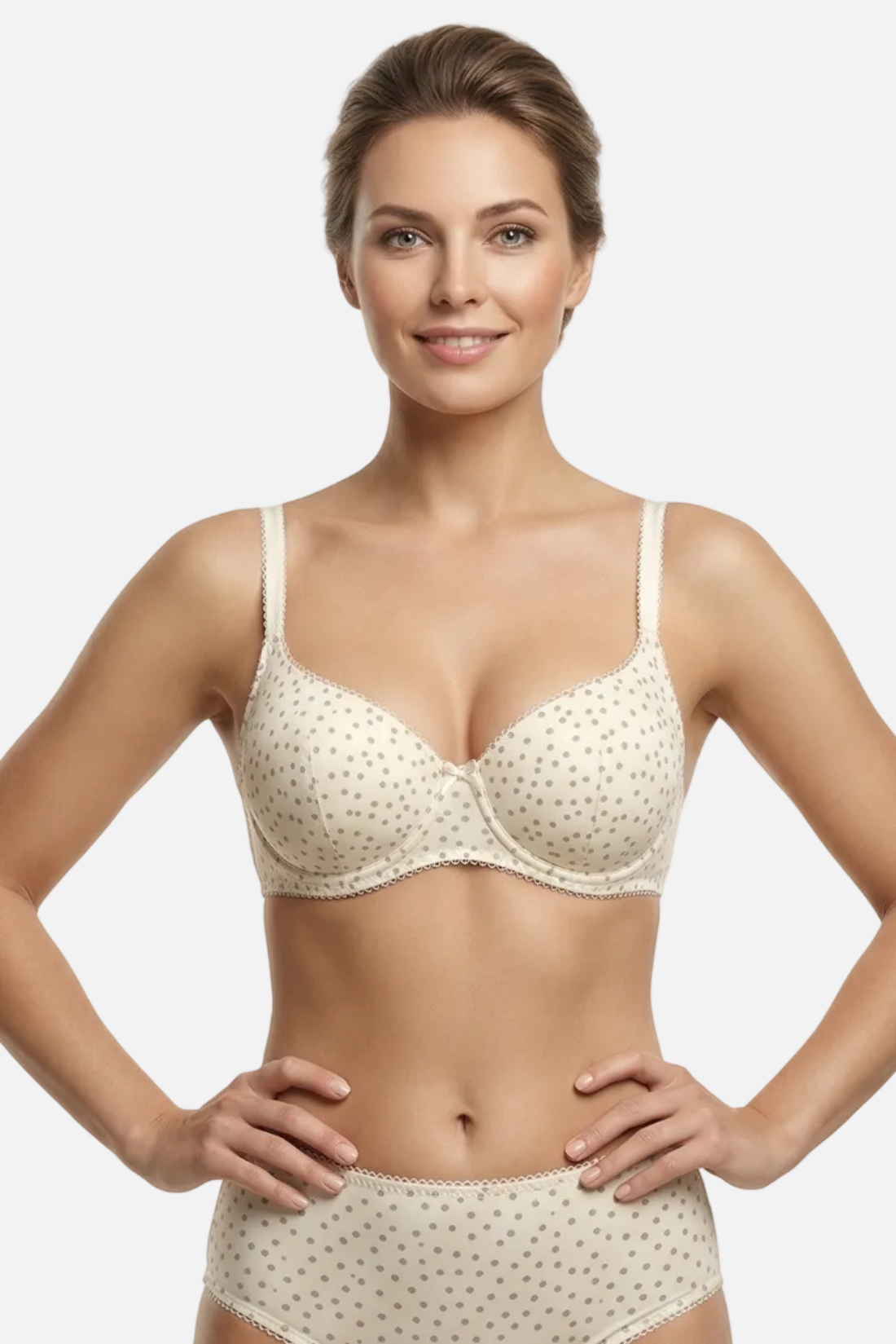 Natalia underwired padded bra in ivory