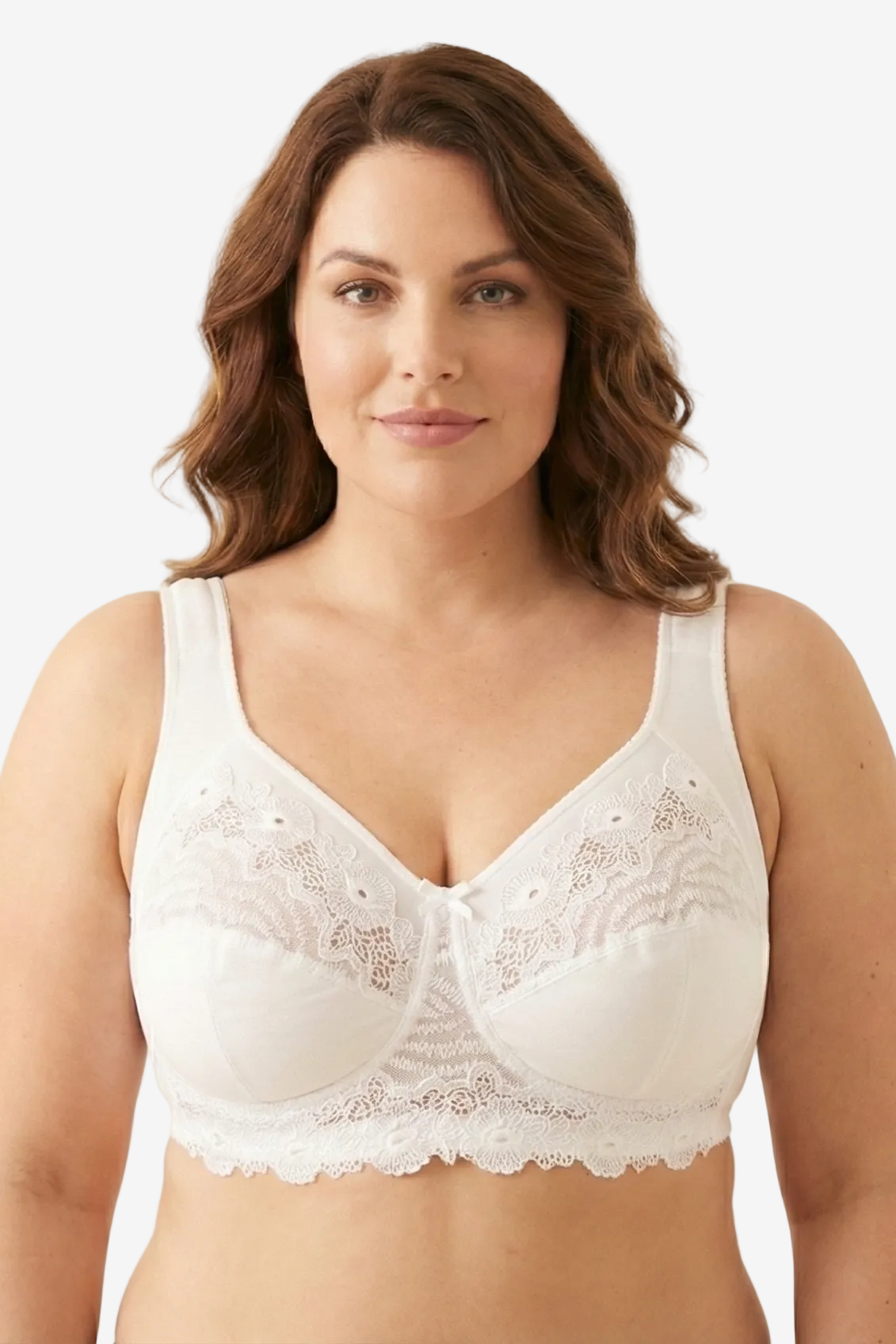 Lina constructive non-wired bra in white