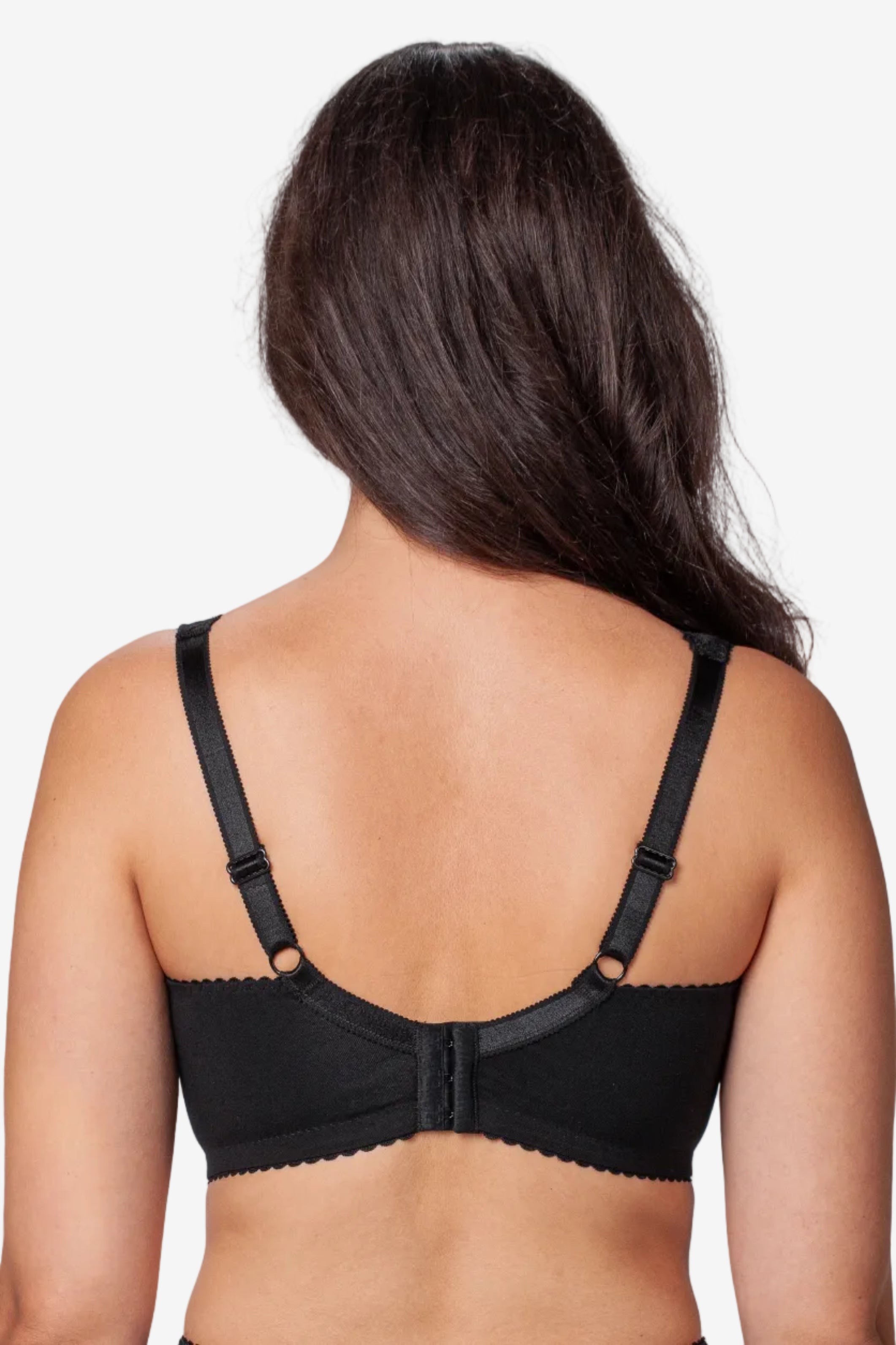 Amelia minimizer non-wired bra in black