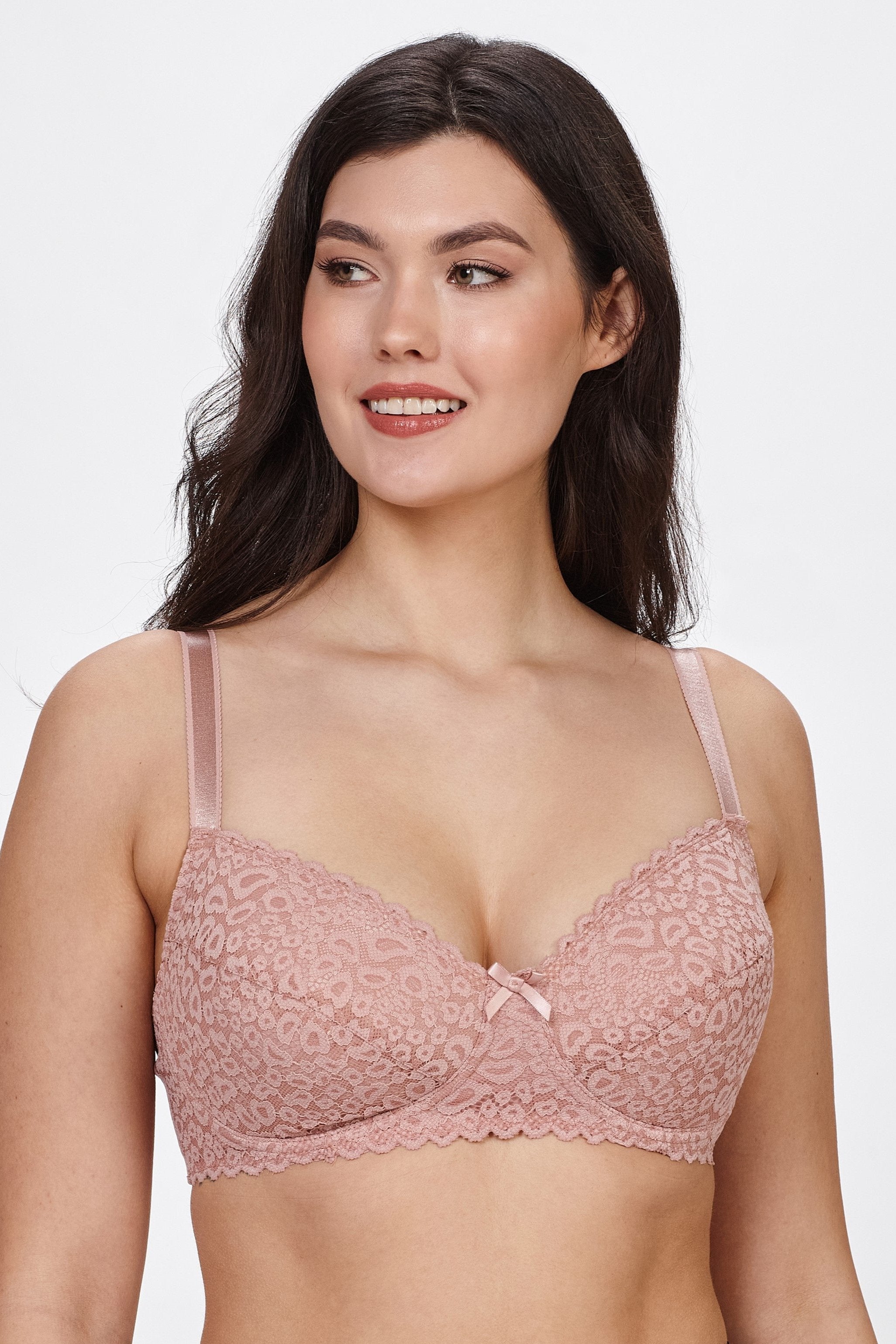 Cecilia padded non-wired mastectomy bra in pink