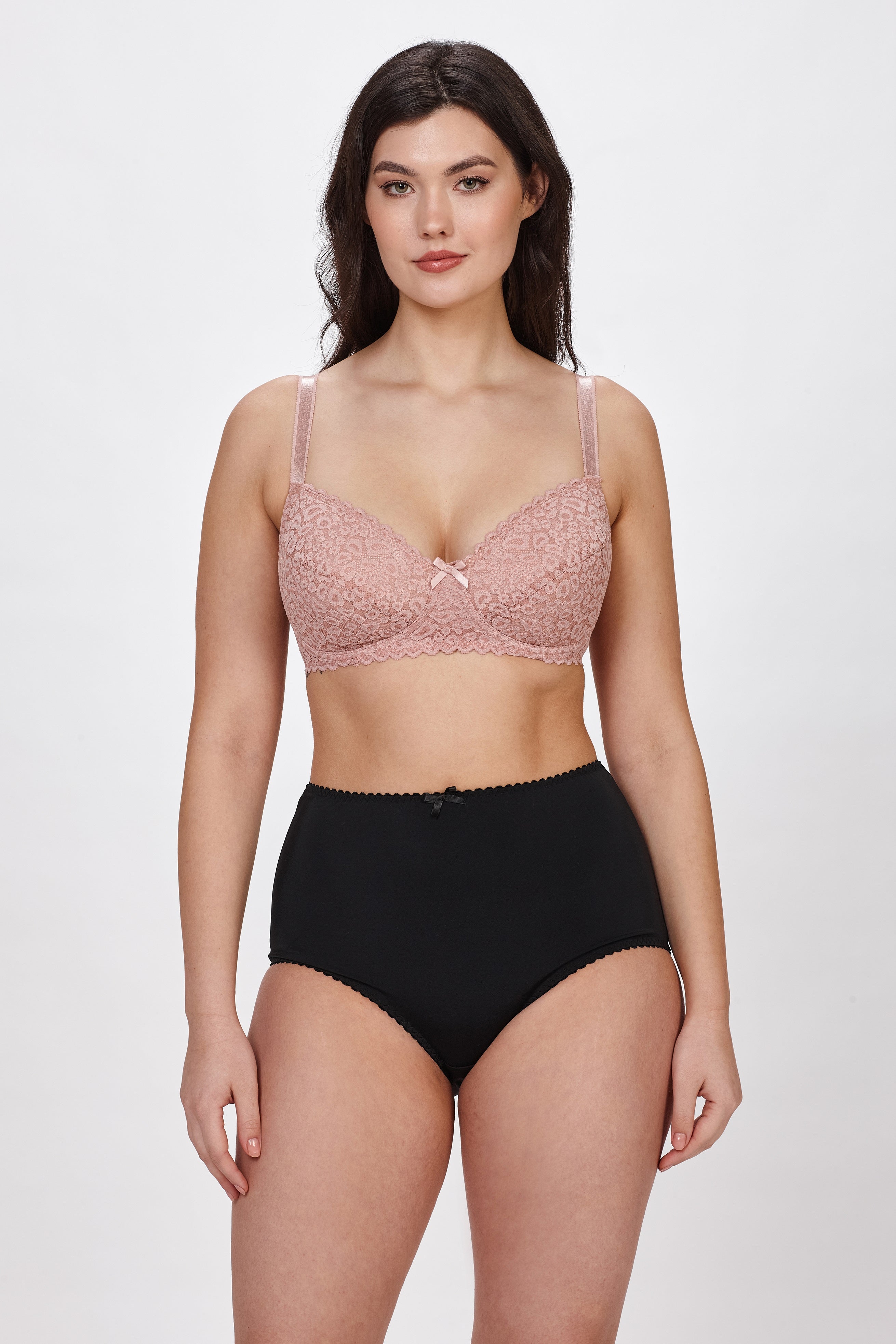 Cecilia padded non-wired mastectomy bra in pink