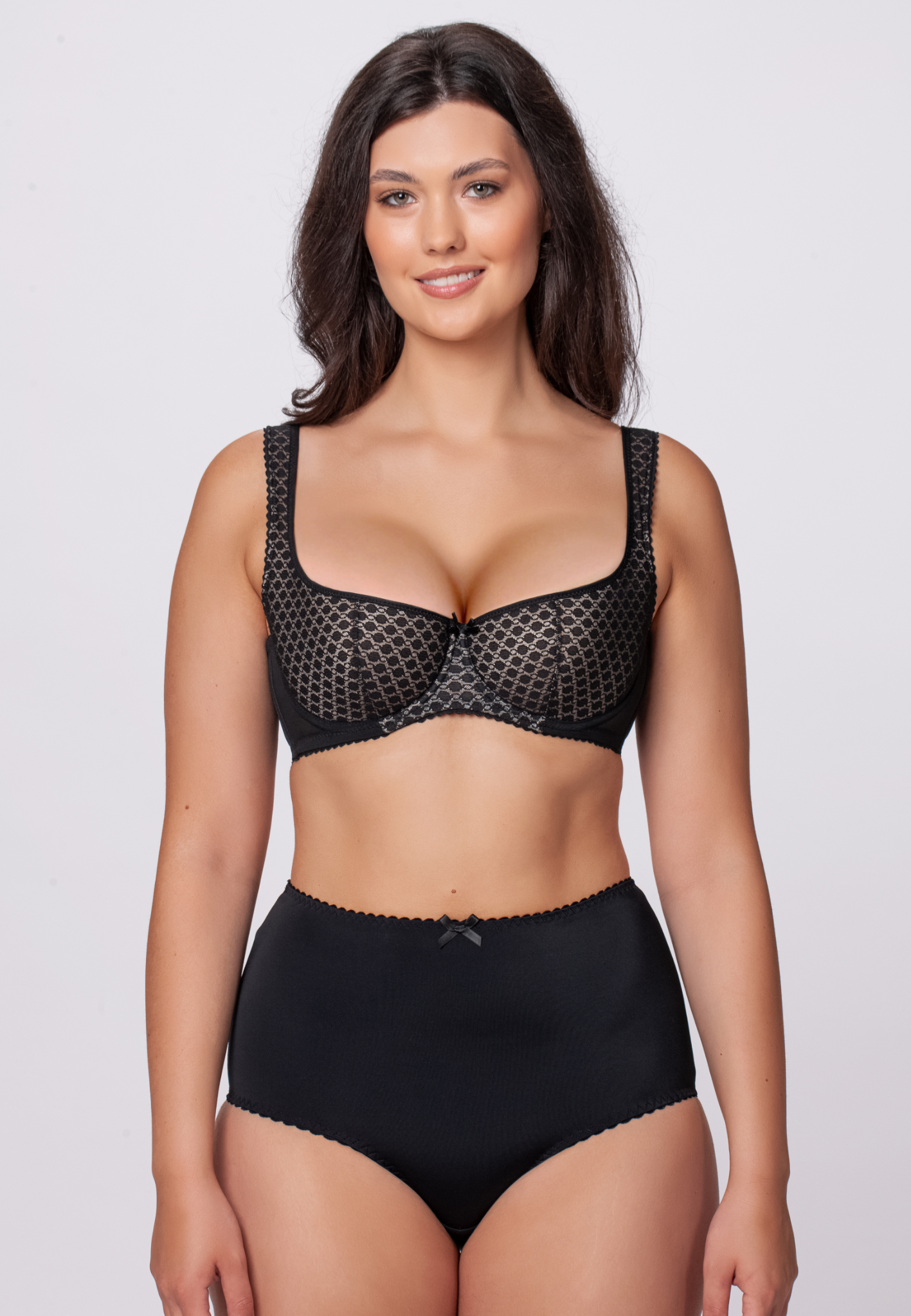 Ariana balconette bra in black