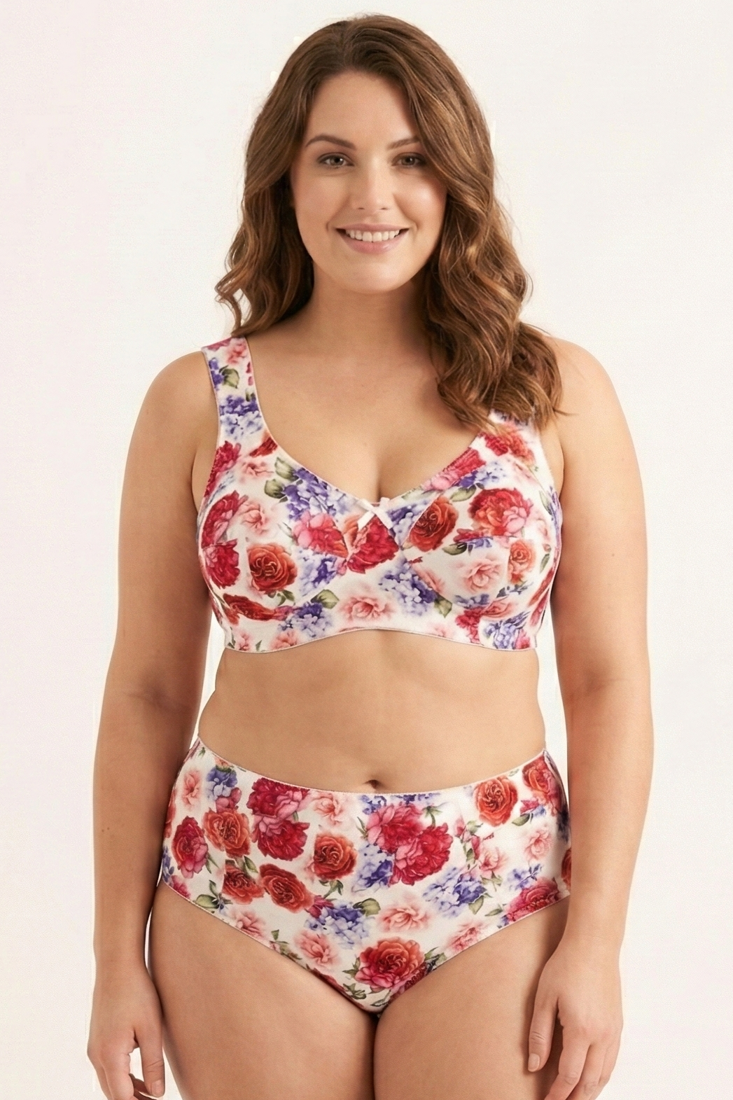 Eveline gėlėta liemenėlė be lankelių B-E