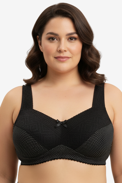 Ameliana medvilninė vizualiai mažinanti liemenėlė be lankelių