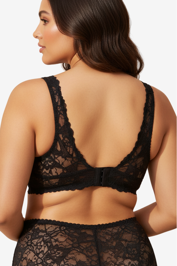 Boni braletė iš gėlėto nėrinio