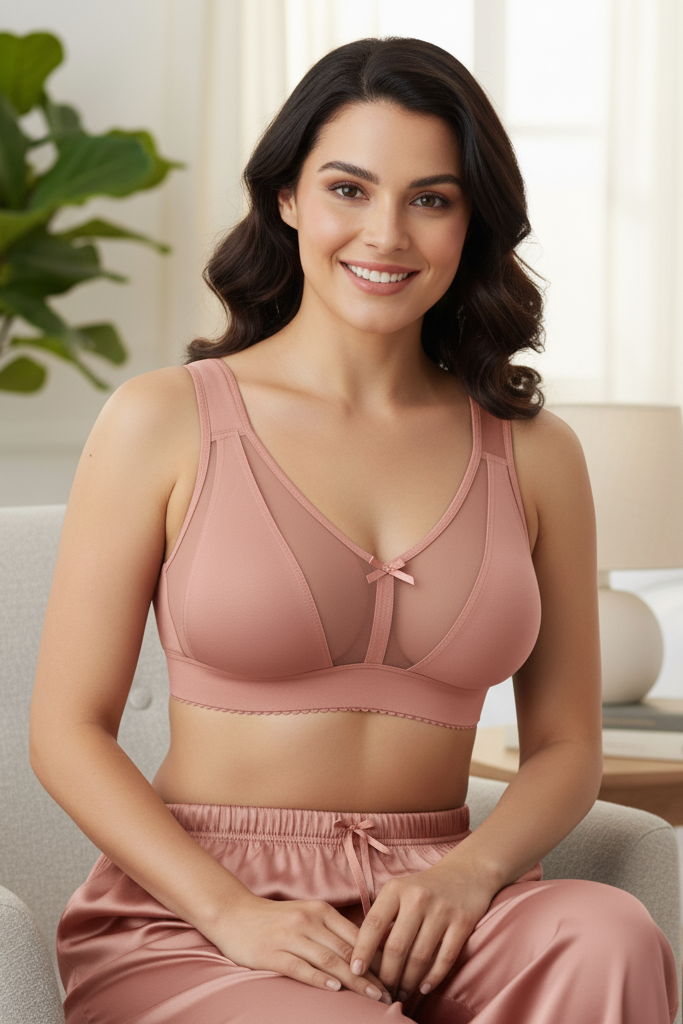 Koti non-wired bra in pink