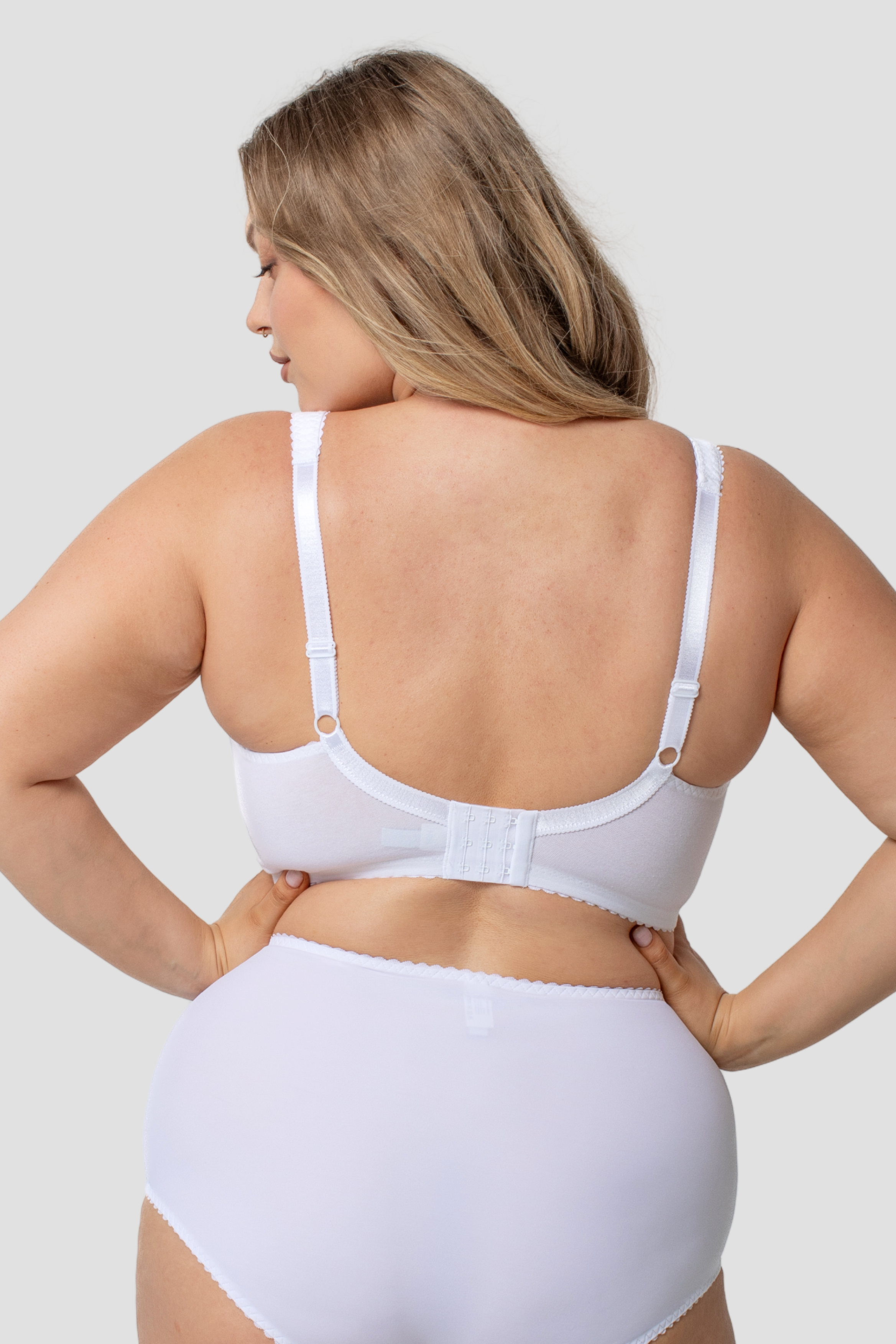 May non-wired everyday cotton bra in white