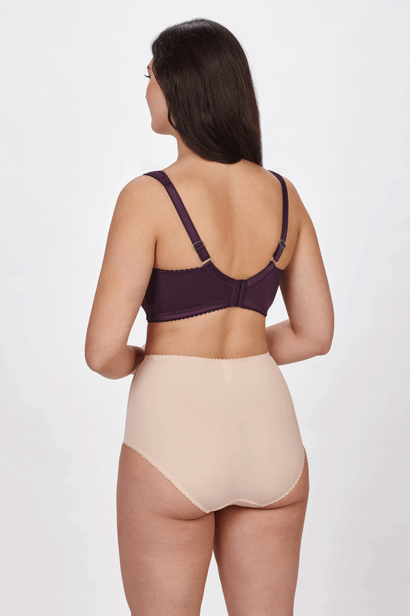 Vita constructive non-wired bra in purple