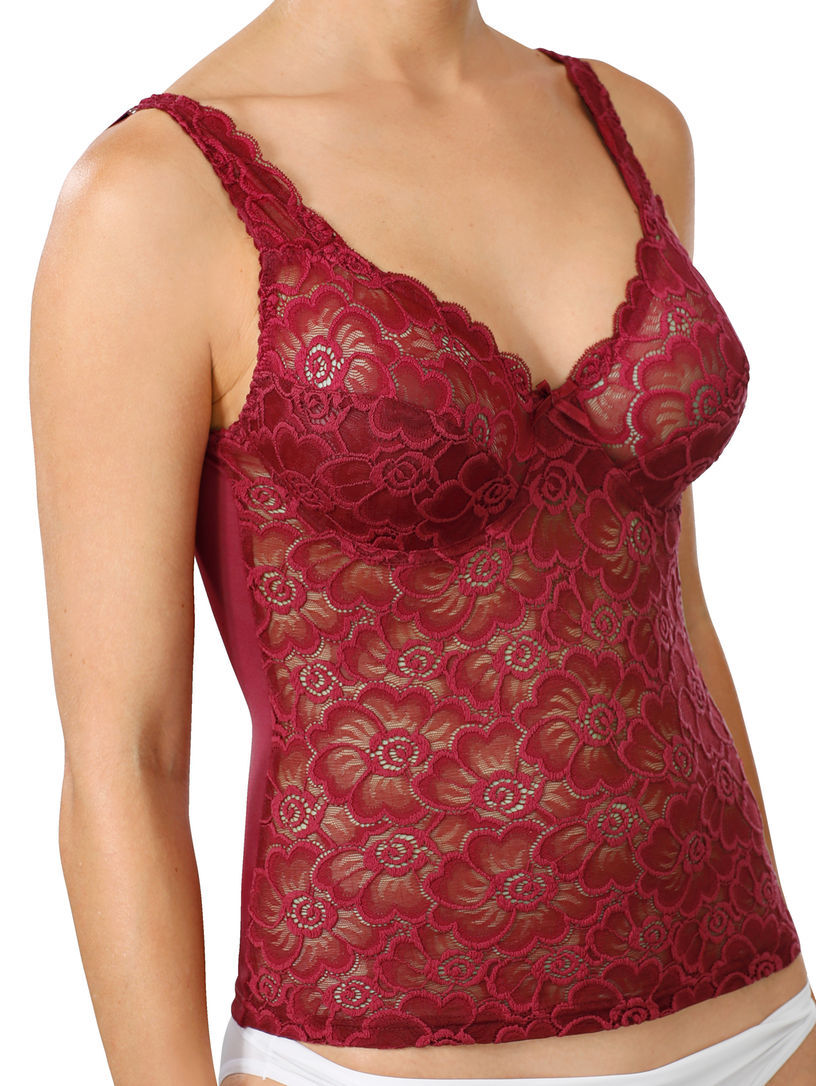 Eva underwired top in burgundy