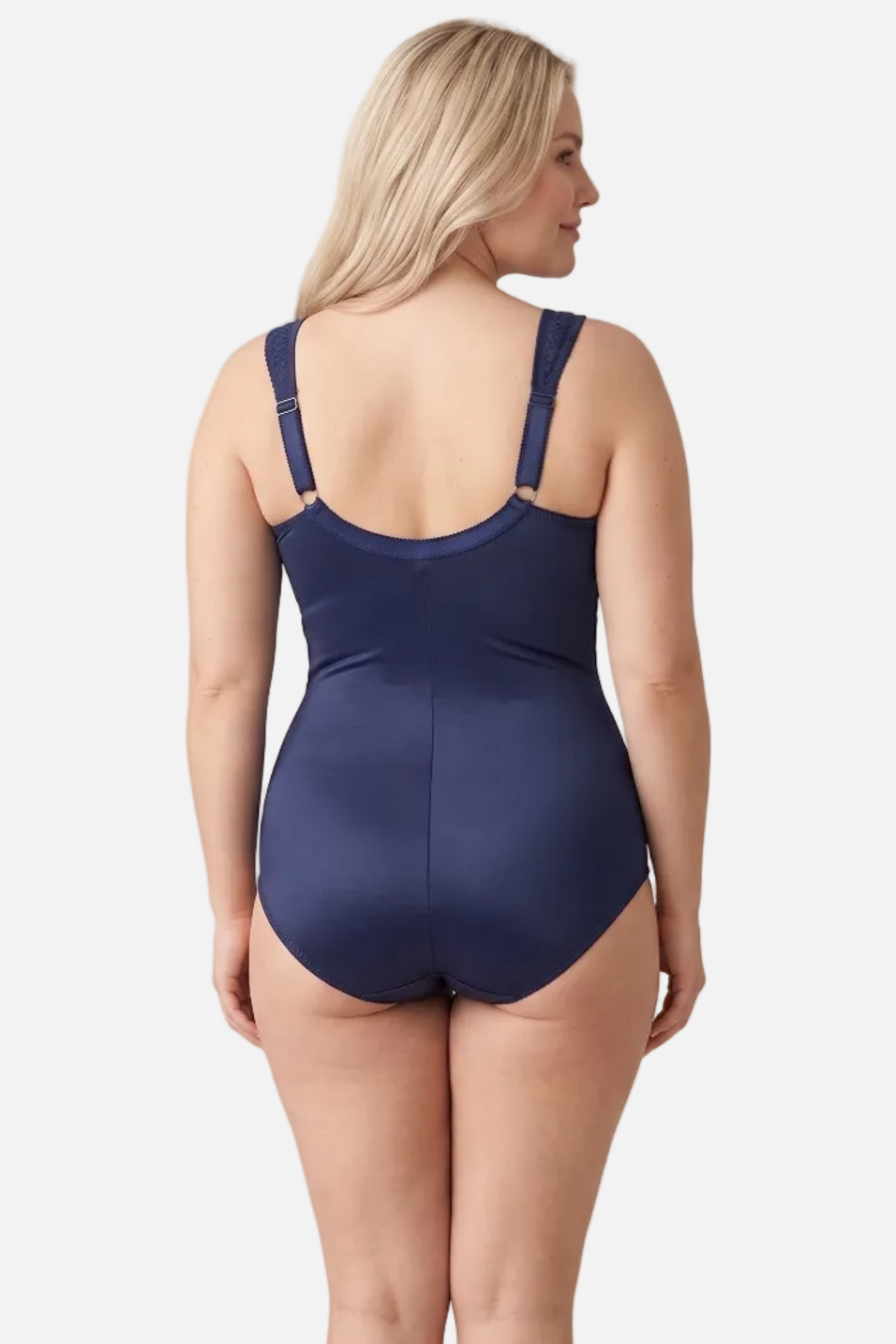 Regina Lace Shaping Bodysuit in navy