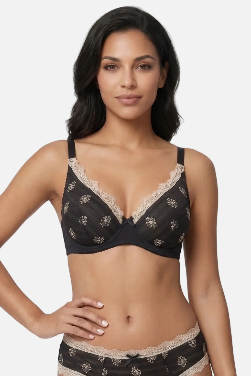 Paula liemenėlė su lankeliais ir pakietintais kaušeliais