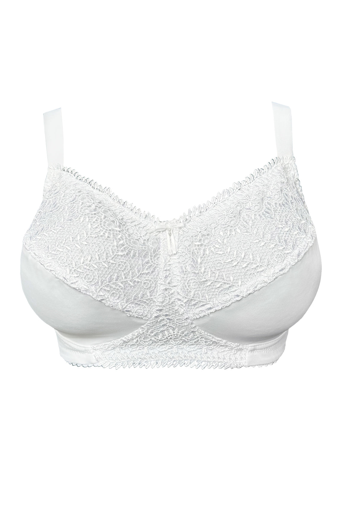 Otela non-wired mastectomy bra B-F in white