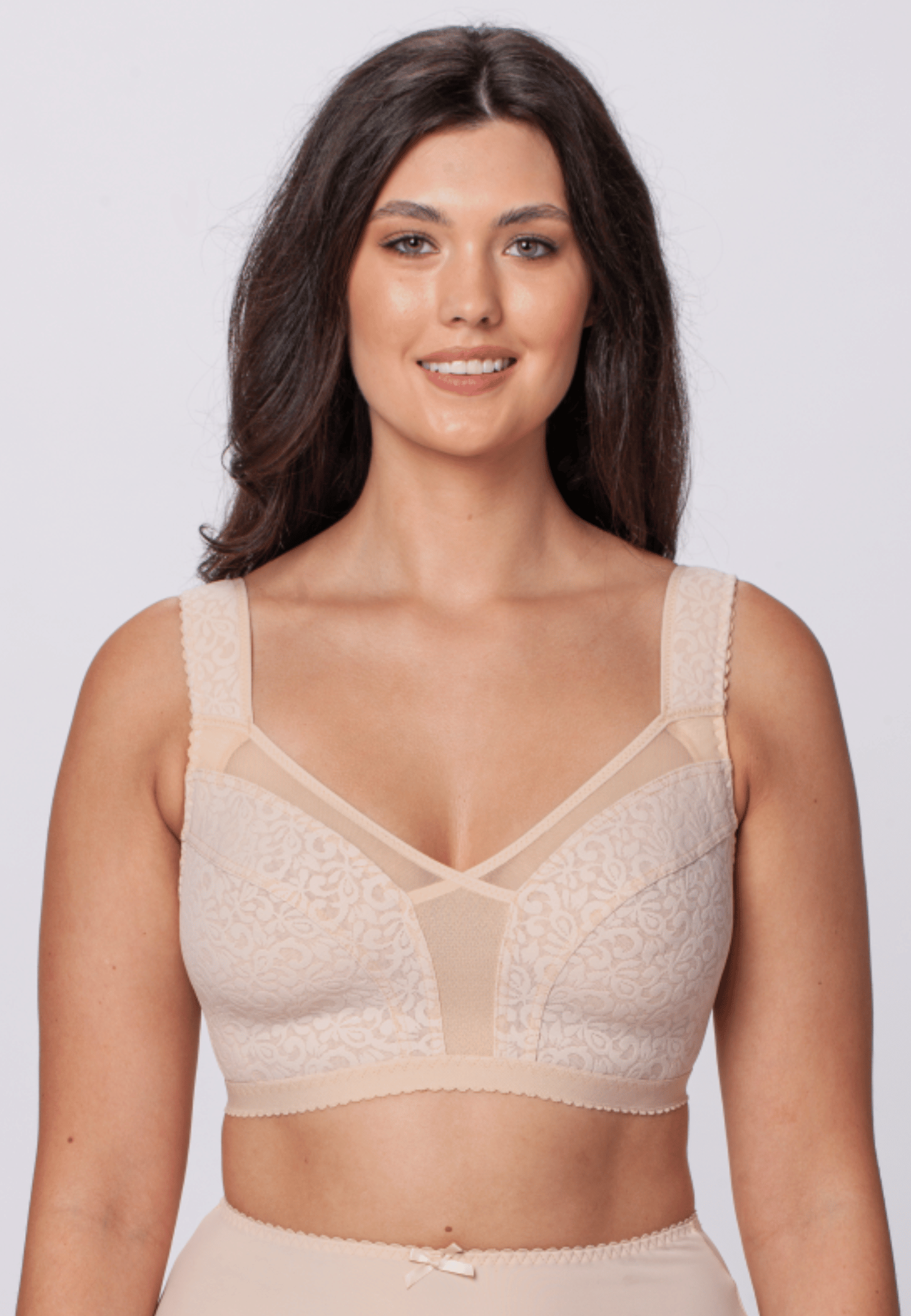 Evita non-wired minimizer bra in beige