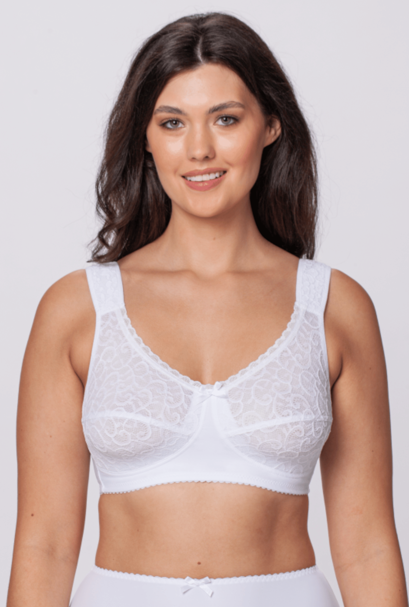 Isabel non-wired bra in white