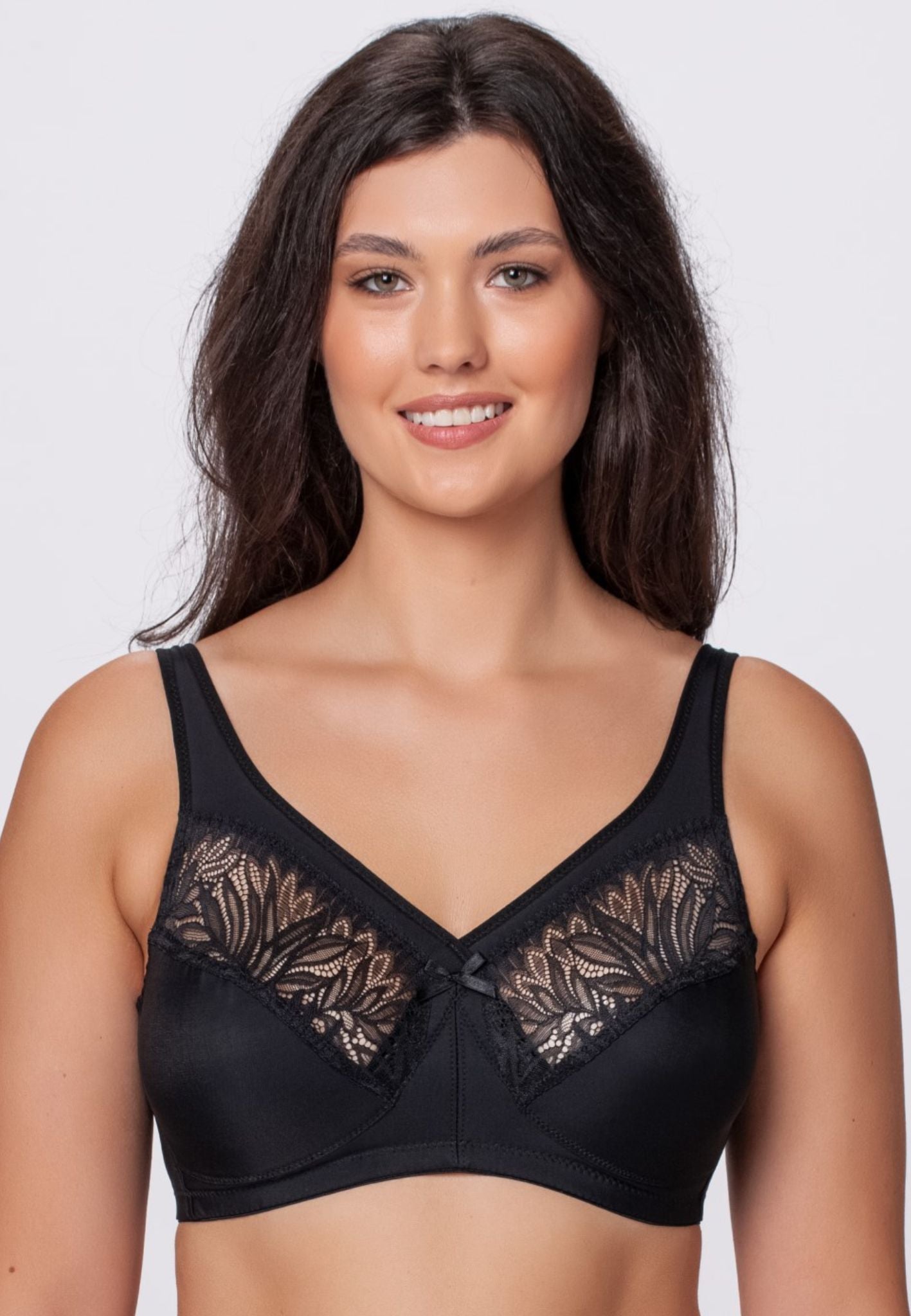 SKY non-wired minimizer bra in black