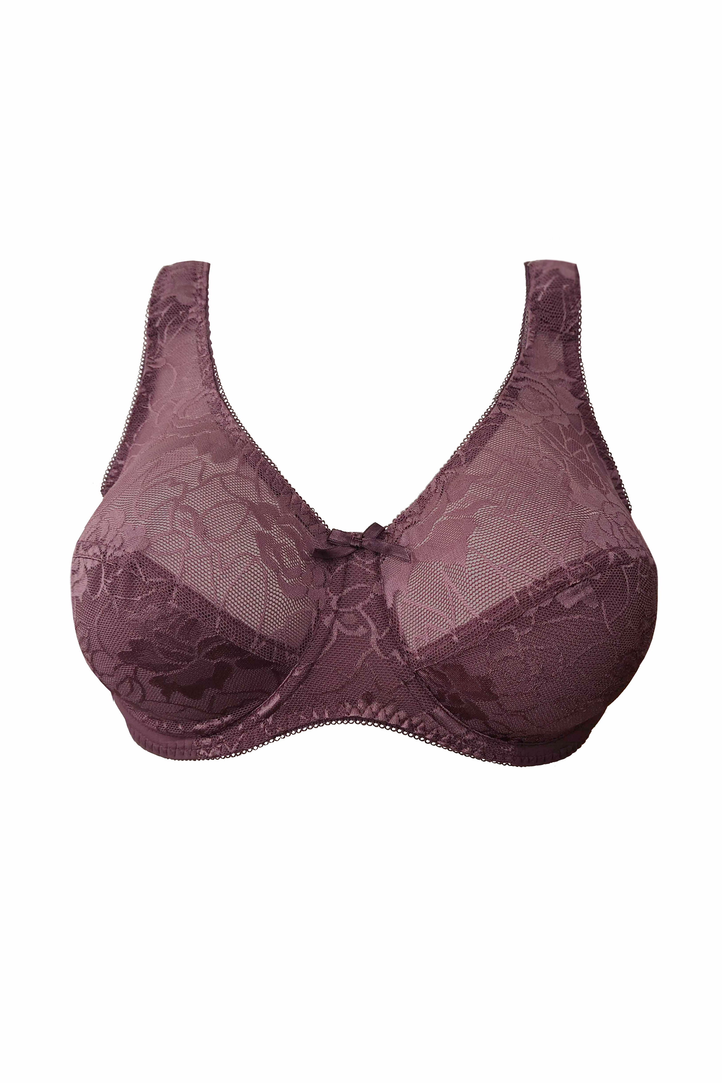 Savanna underwired lace bra in purple