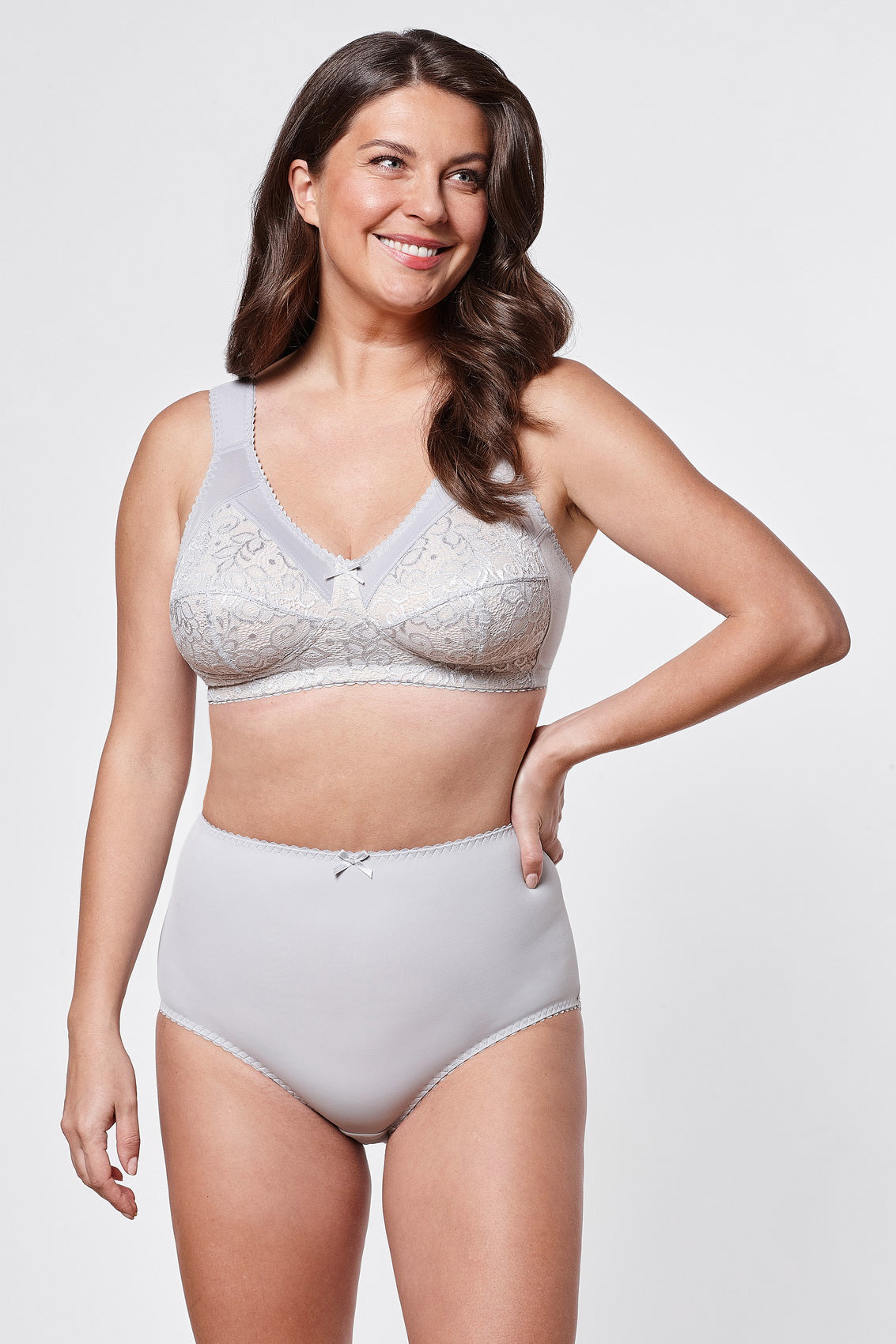 Adele constructive non-wired bra in gray