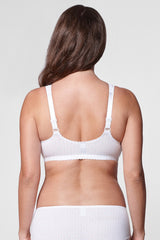 Adria cotton front closure bra with polka dot print B-E