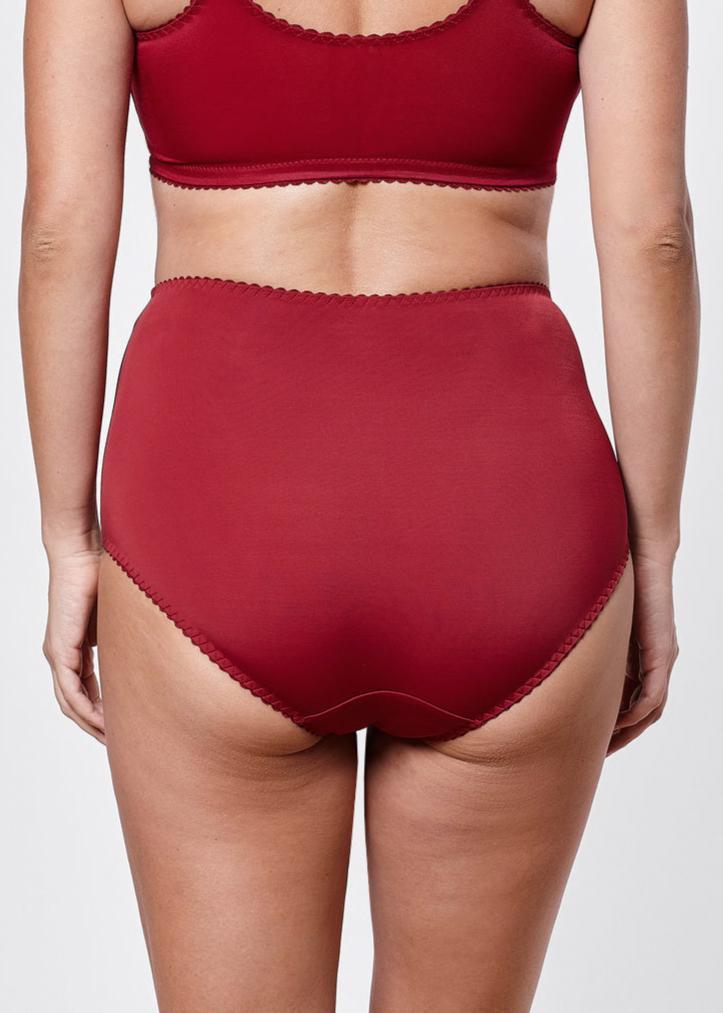 Kate everyday high waist panties in burgundy