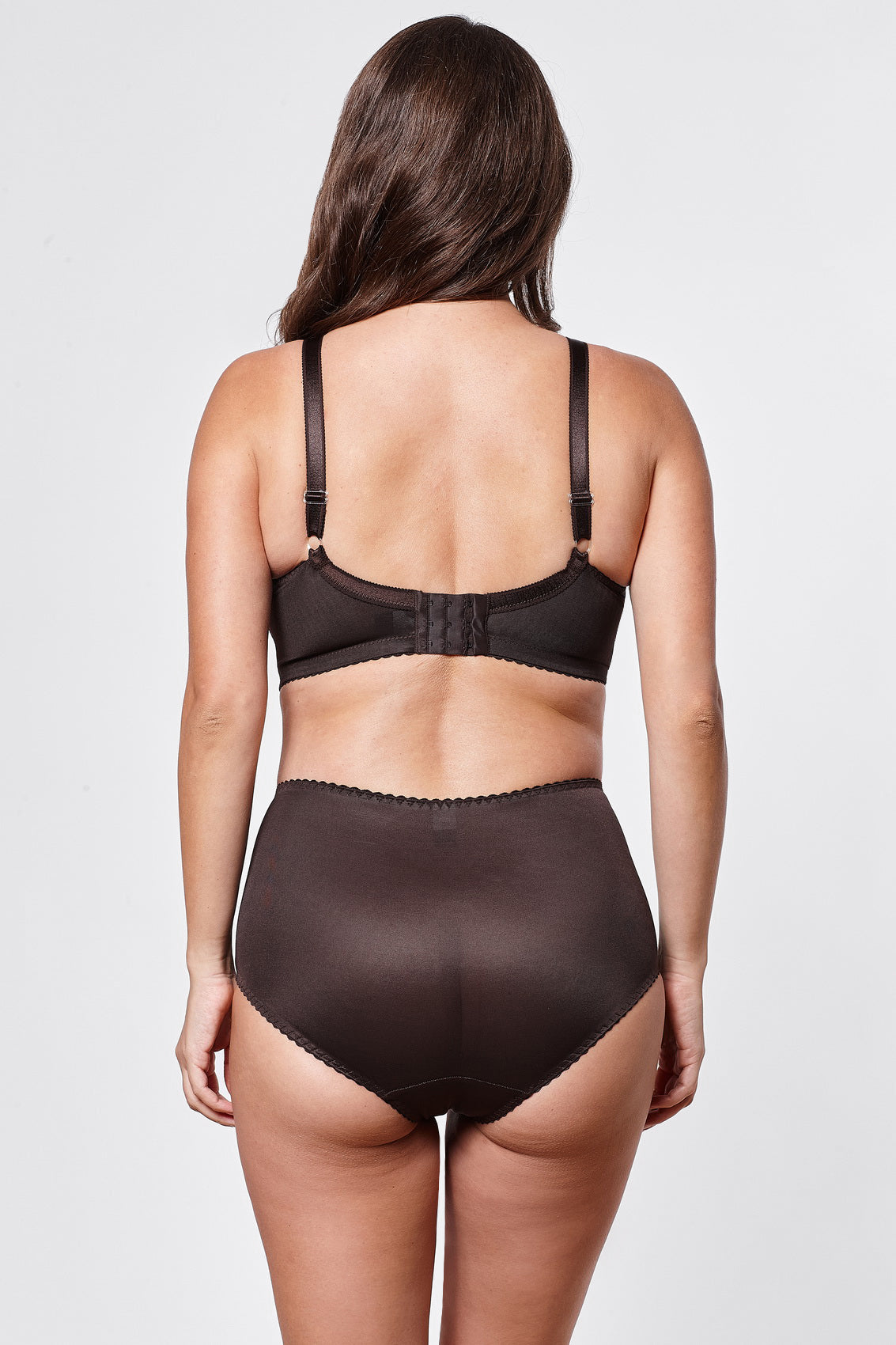 Barbora constructive non-wired bra in brown