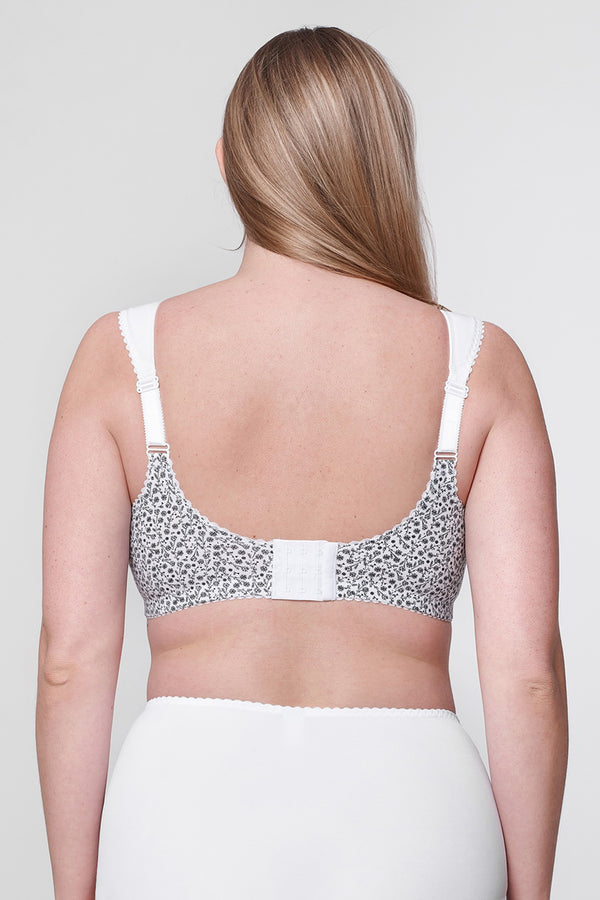 Adria cotton front closure bra with polka dot print B-E – Kudreshov Lingerie