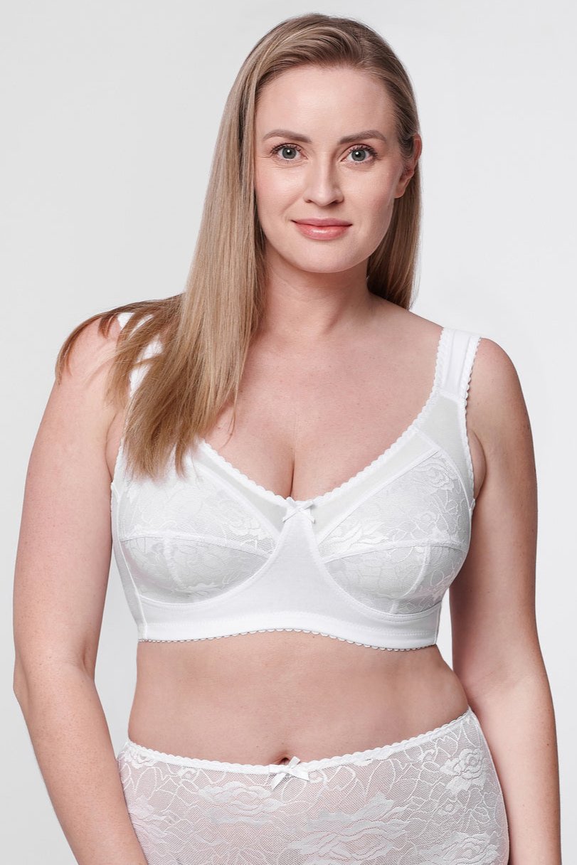 Briana constructive non-wired bra in white