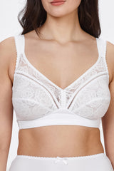 Clara non-wired soft bra with lace B-F