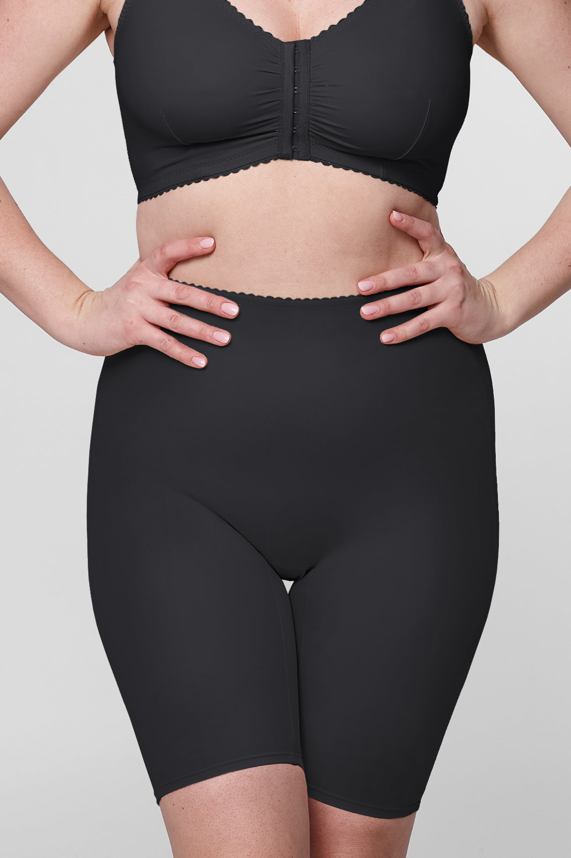 Frances high waist light compression shorts