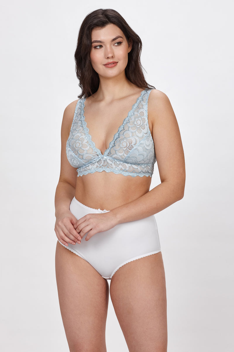 Nia non-wired floral lace bralette B-D