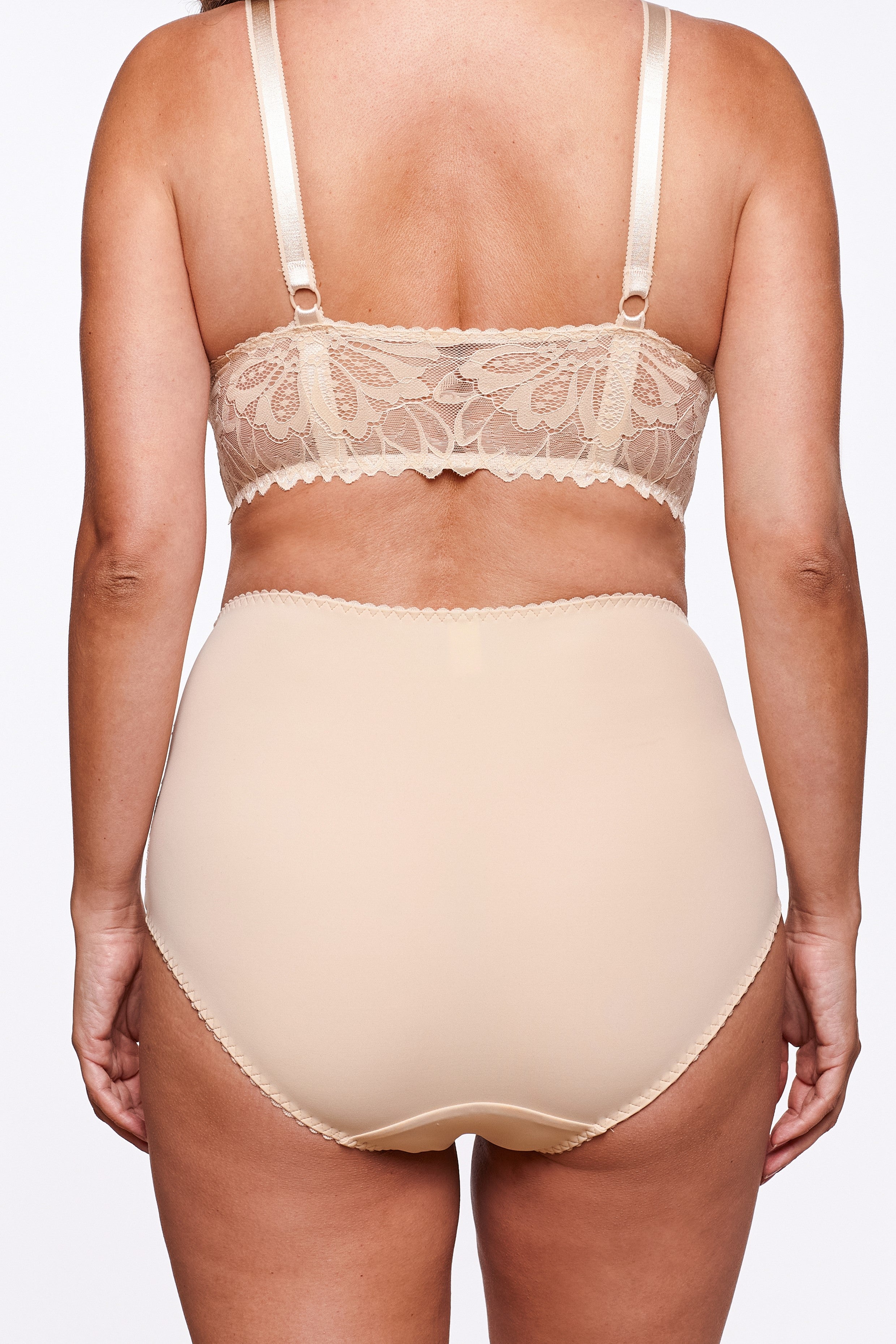 Kris high waist panties in beige