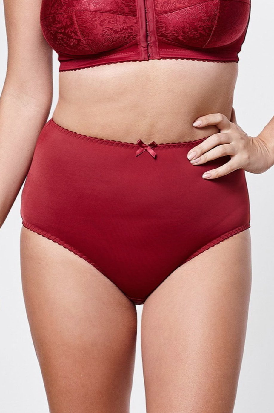 Kate everyday high waist panties in burgundy