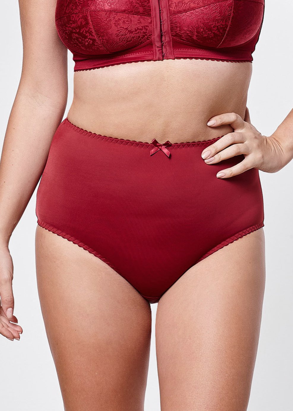 Kate everyday high waist panties in burgundy