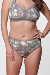 Korina regular waist floral print cotton panties
