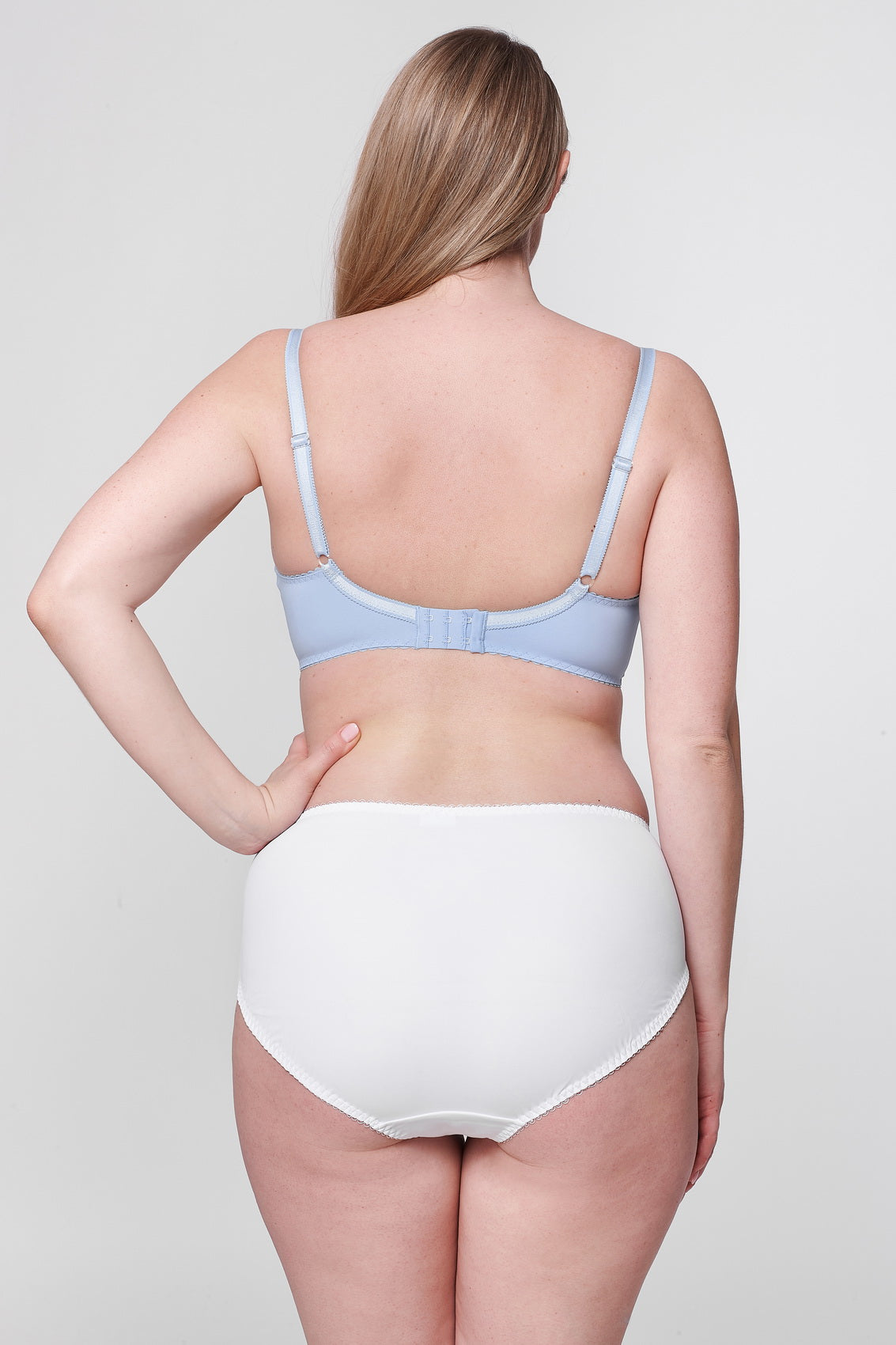 Ophelia non-wired mastectomy bra in blue