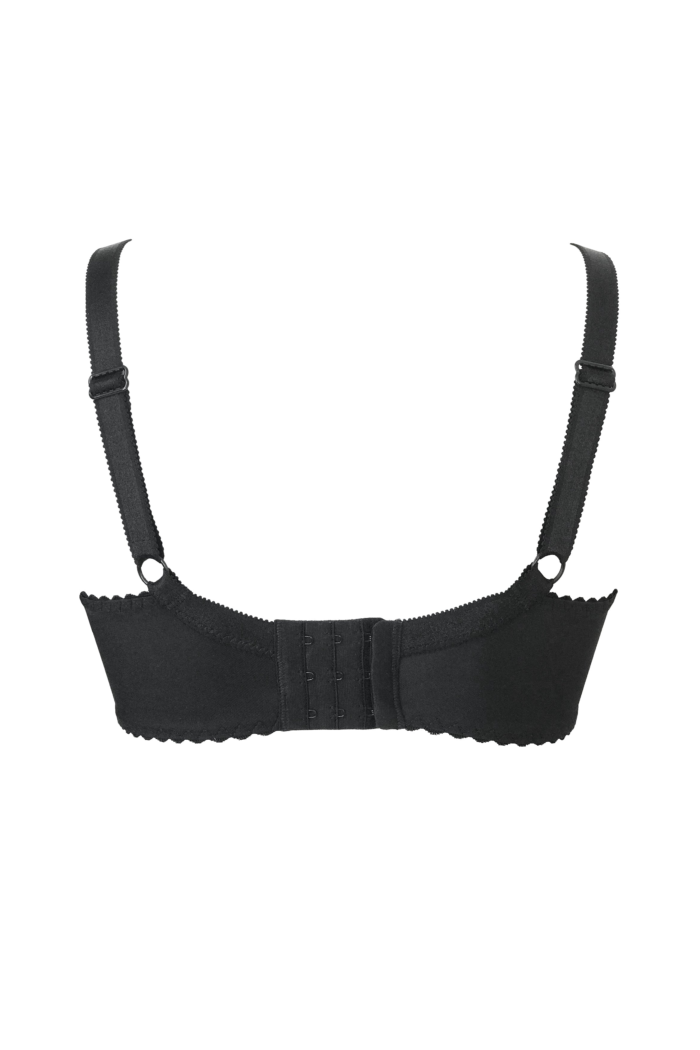 Ortensia non-wired mastectomy bra in black